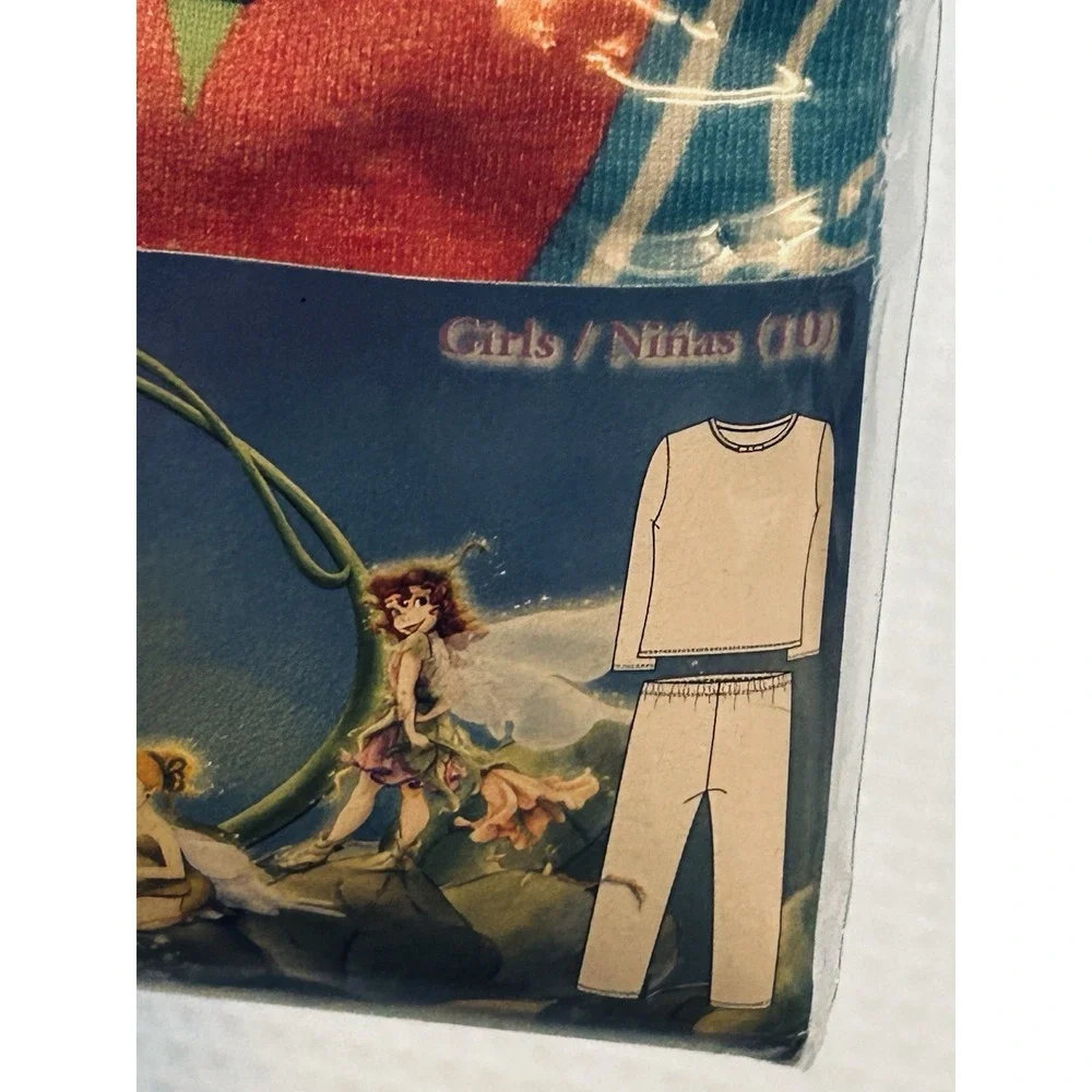 Disney Fairies - NEW - Tinkerbell Christmas Pajama Set Girl's Size 10 Sleepwear